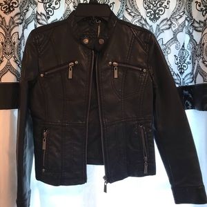 Girls JouJou Faux Leather Jacket